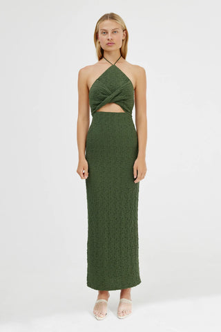 Significant Other Esma Halter Dress in Forest