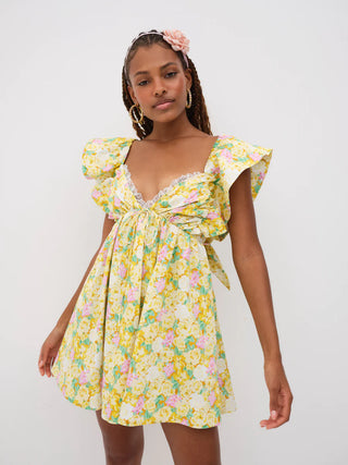 For Love & Lemons Tamra Mini Dress