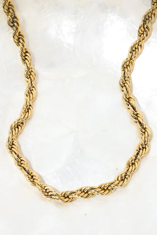 Aurelian Gold Rope Chain Necklace