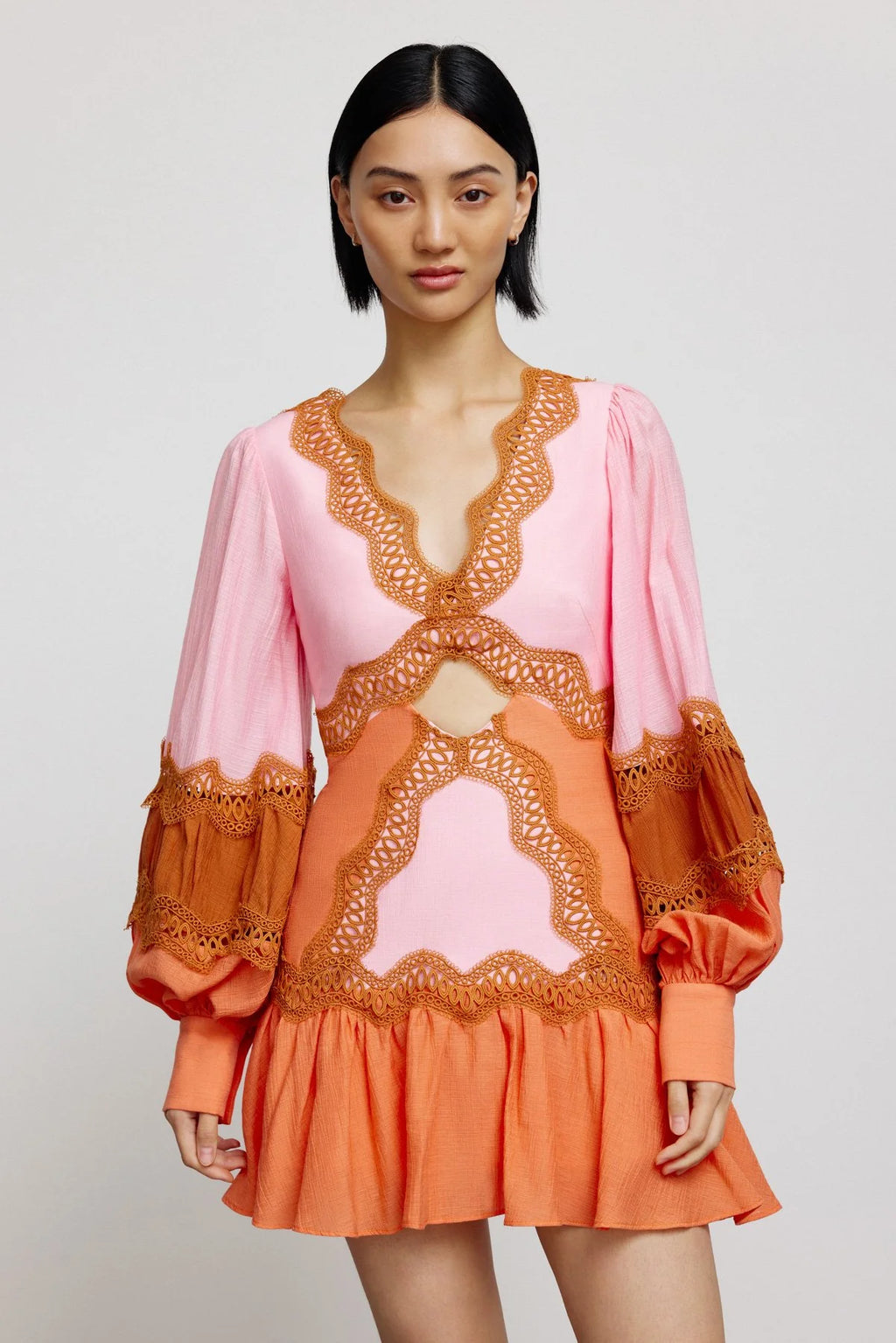 fallon mini dress Significant Other Fallon Mini Dress in Red Mix