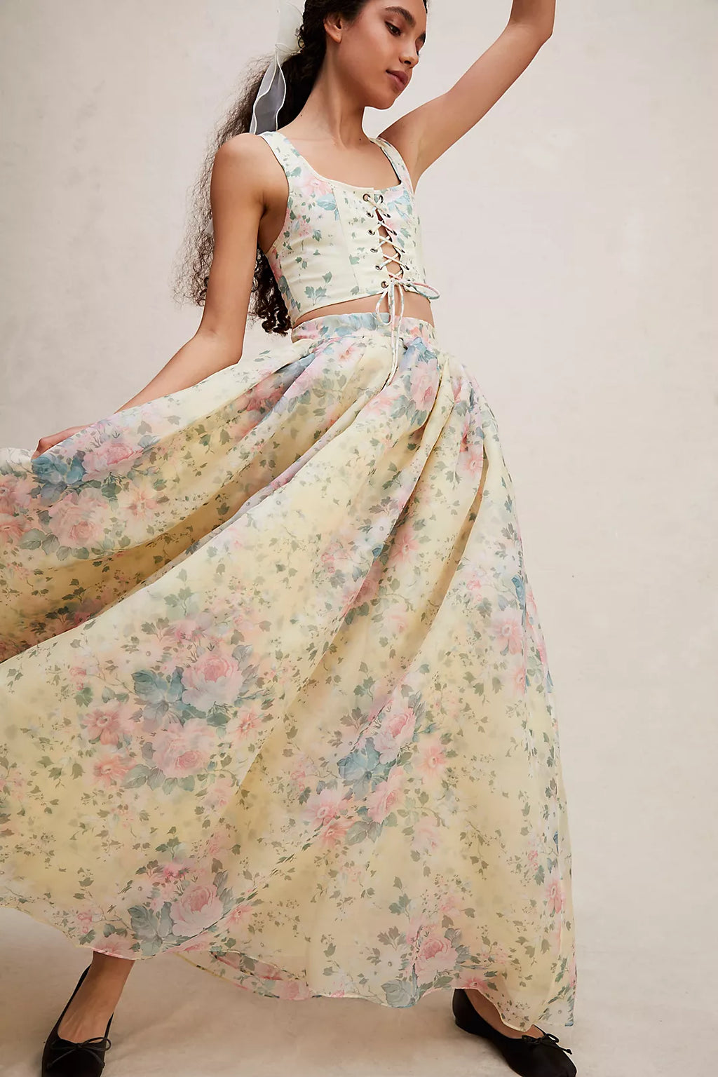 Soft Corset in Fantasy Multi by Selkie – Cattivo