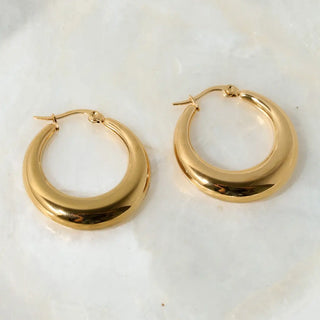 Alessia Gold Hoop Earrings