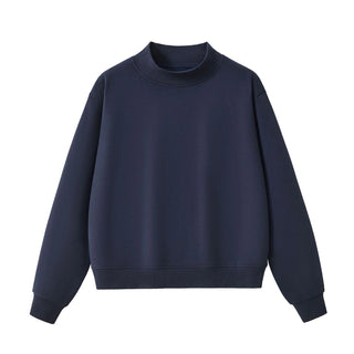 Everyday Basic Mock Neck Sweatshirt