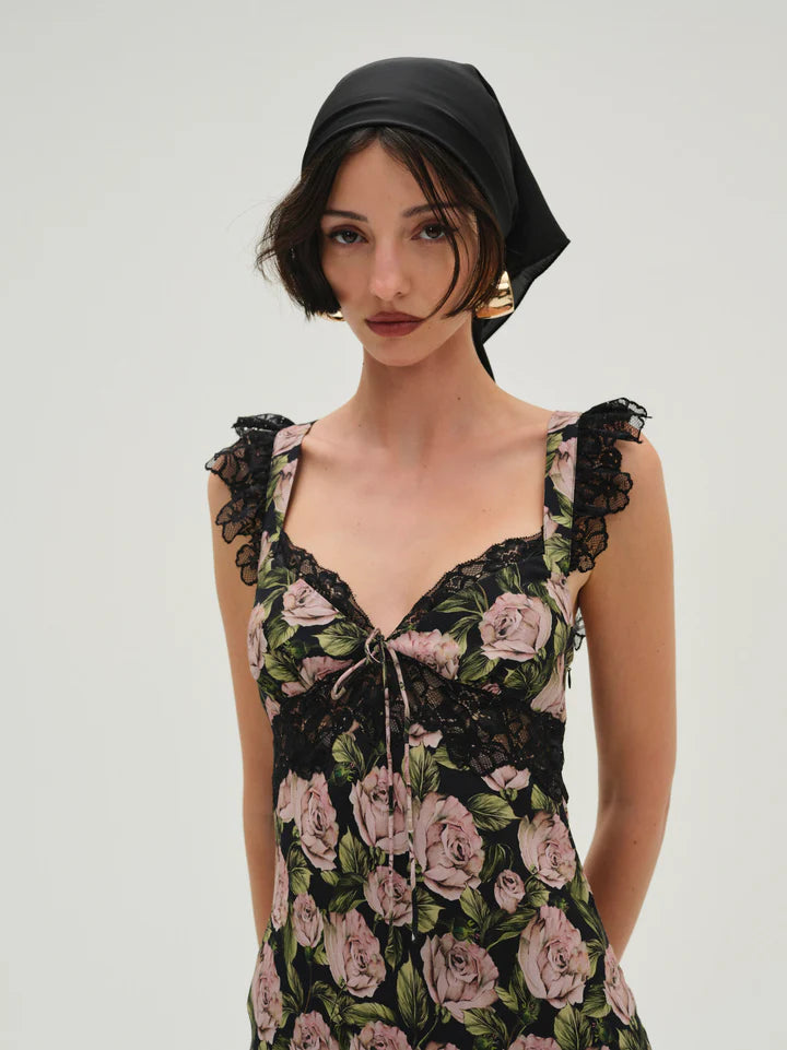 Fallen Rose Maxi Dress by For Love & Lemons Cattivo Fallen Rose Maxi Dress by For Love & Lemons Cattivo