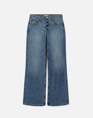 Mid Rise Wide Leg Jeans