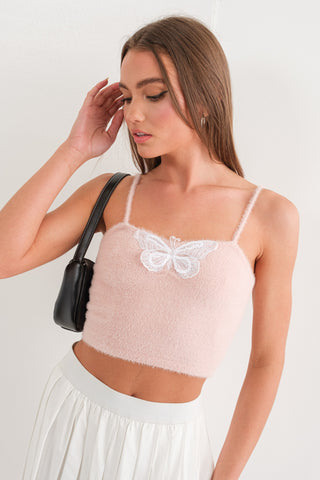 Butterfly Applique Knit Top
