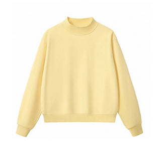 Everyday Basic Mock Neck Sweatshirt