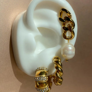Ramona Gold Chunky Hoop Earrings