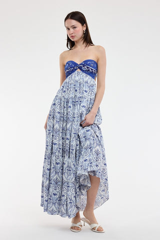 Neptune Strapless Maxi Dress