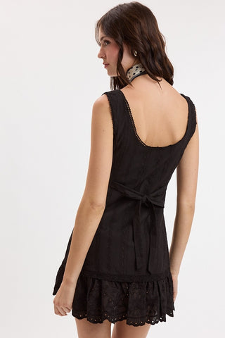 Giulietta Eyelet Mini Dress