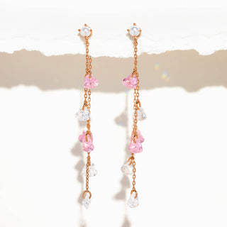 Shimmering Promise Heartdrop Earrings