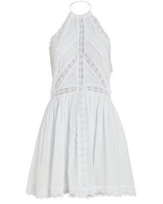 Charo Ruiz Kim Lace Trimmed Cotton Dress