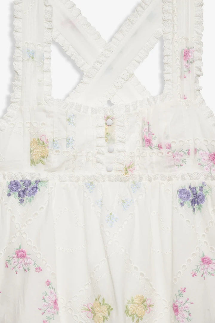 Andrea Embroidered Mini Dress Andrea Embroidered Mini Dress
