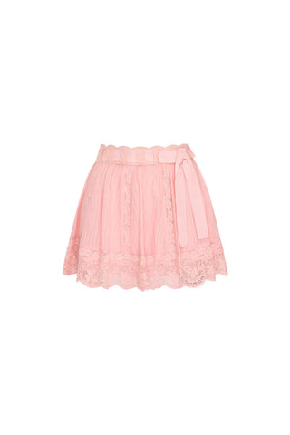 Loveshackfancy Matera Cotton Mini Skirt