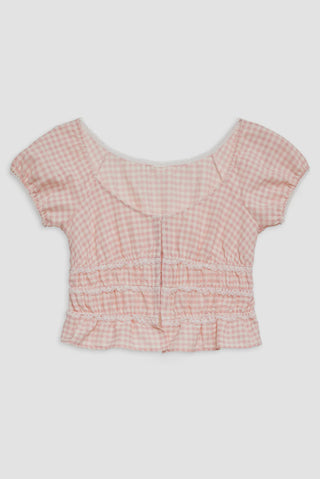 Petal Gingham Top