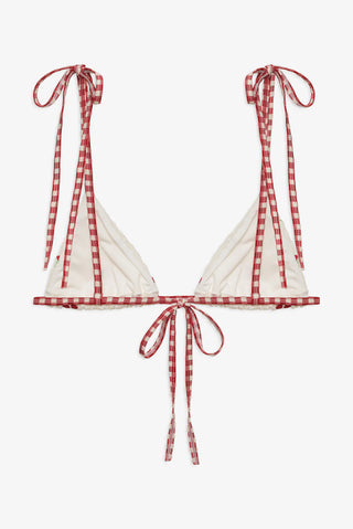 Beaded Cherries Bikini Top
