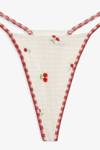 Beaded Cherries Bikini Bottom