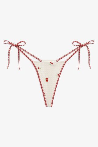 Beaded Cherries Bikini Bottom