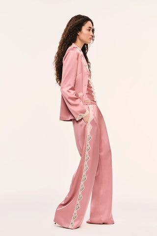 Eleska Satin And Lace Pant