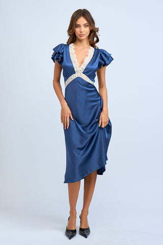 melody satin dress Windsor Melody Satin Slit Midi Formal Dress at CoolSprings Galleria in Franklin, TN