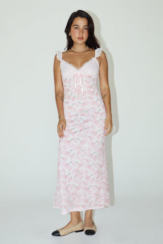 Kiss on the Tulips Midi Dress