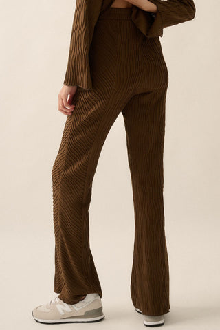 Mocha Flared Knit Pants