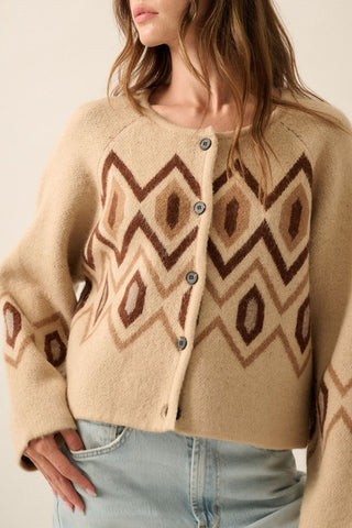 Diamond Knit Cardigan