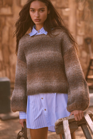 Iced Latte Ombré Sweater