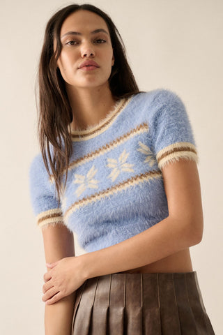 Alpine Cropped Knit Shirt