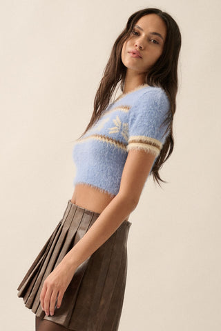 Alpine Cropped Knit Shirt