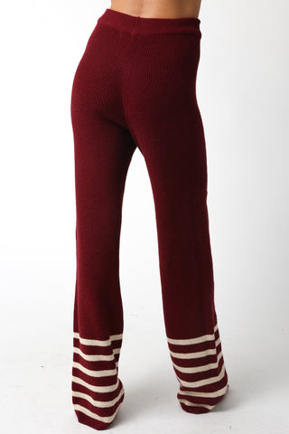 Teagan Pants in Burgundy