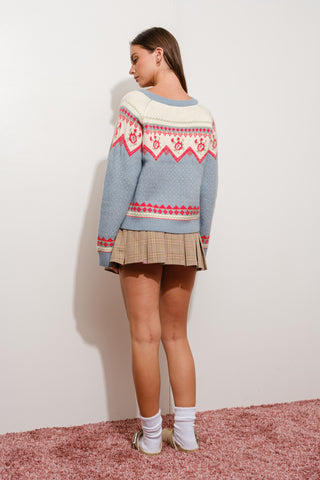 Rosie Jacquard Cardigan