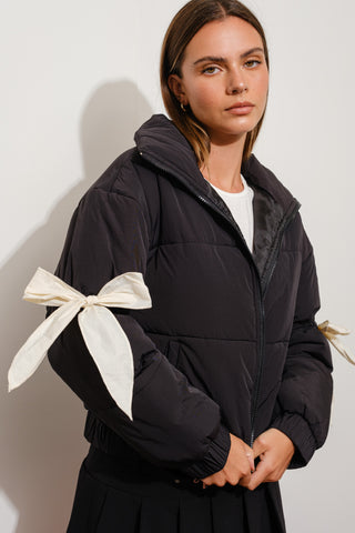 Bella Bow Puffer Jacket