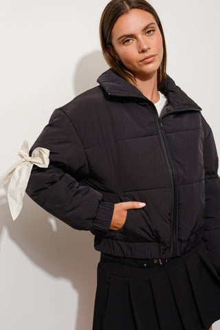 Bella Bow Puffer Jacket