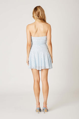 Skyline Sequin Strapless Dress