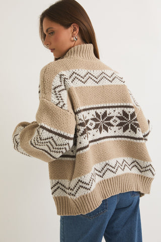 Collared Fair Isle Jacket