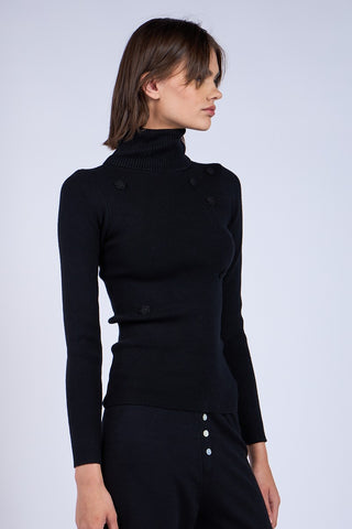 Tessa Flower Turtleneck