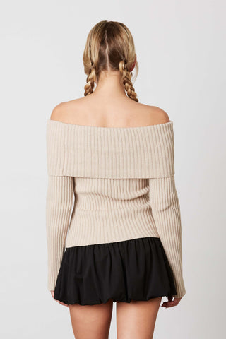 Blank Space Off Shoulder Sweater