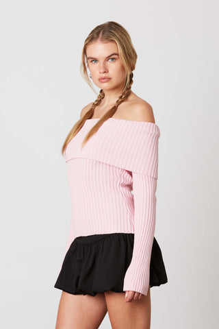 Blank Space Off Shoulder Sweater