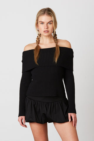 Blank Space Off Shoulder Sweater