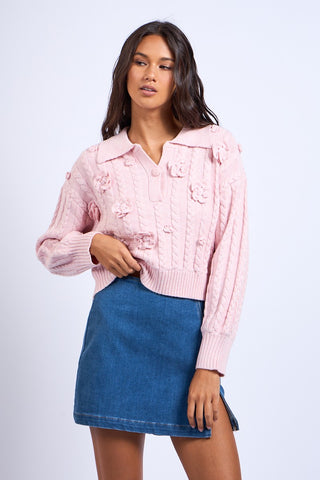 Blush and Bloom Sweater