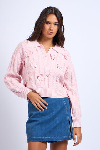 Blush and Bloom Sweater