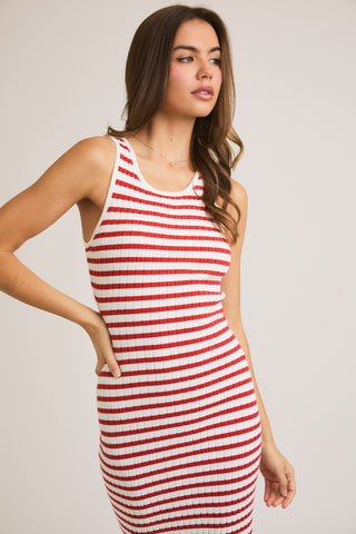 Coastal Lines Maxi Dress