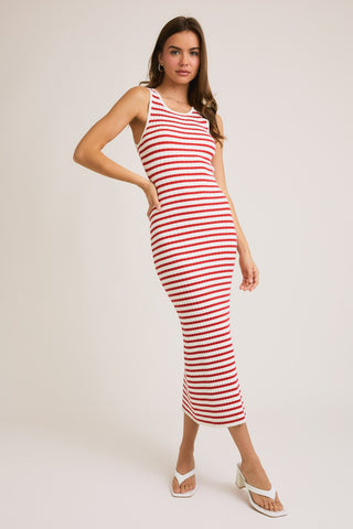 Coastal Lines Maxi Dress