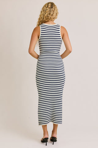 Coastal Lines Maxi Dress