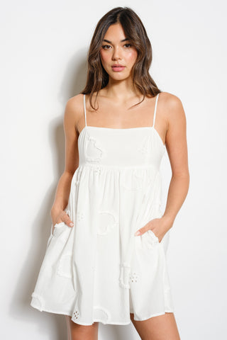 heart eyes mini dress HEART EYES V NECK COIN MINI DRESS