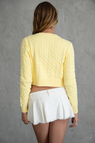 Noah Cable Knit Cardigan