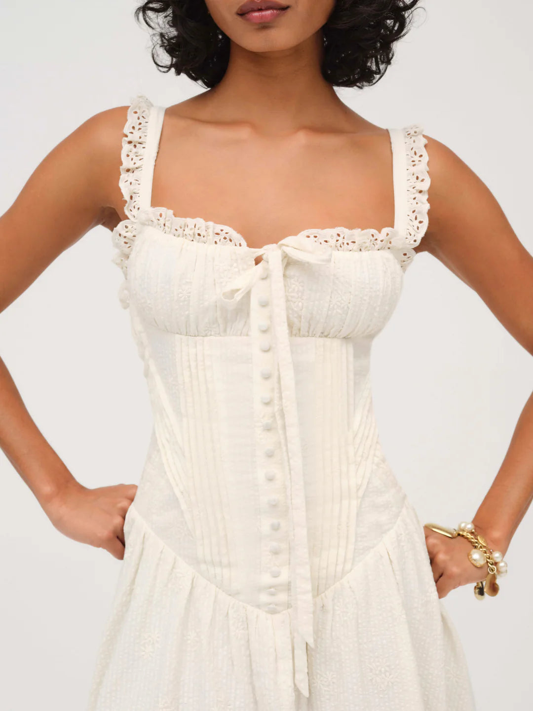 chinese dress ladies Baby Daisy Poplin Midi Dress – Cattivo