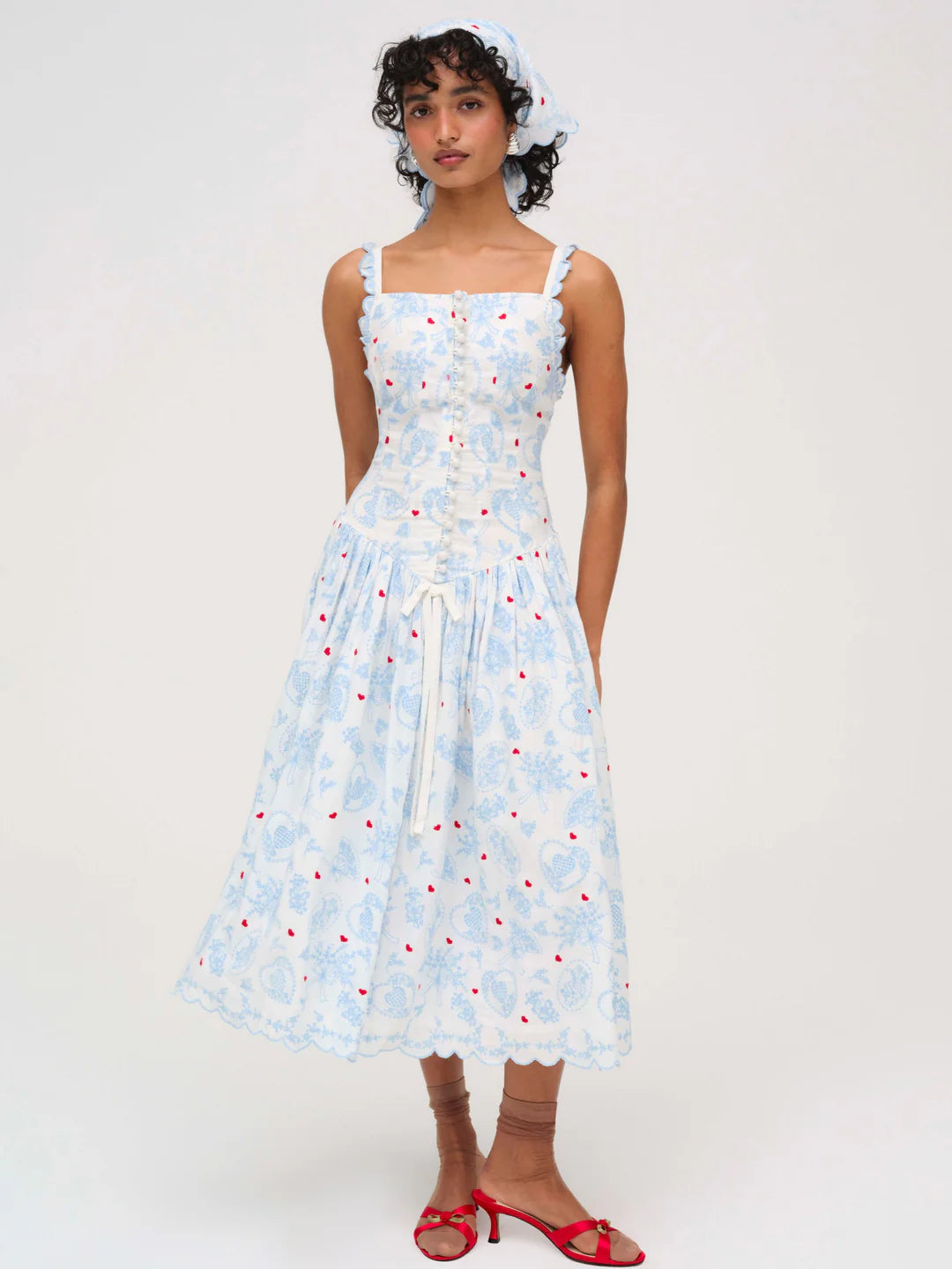 Livia Linen Midi Dress by For Love & Lemons  Cattivo