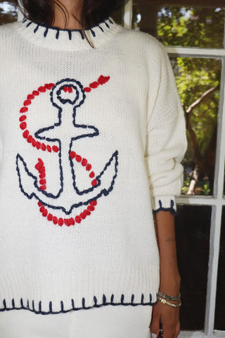 Anchors Aweigh Knit Sweater